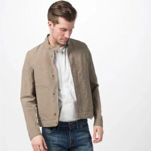 Shockoe Atelier Tan Jacket Coat Men’s Cotton Linen Size 52 Medium